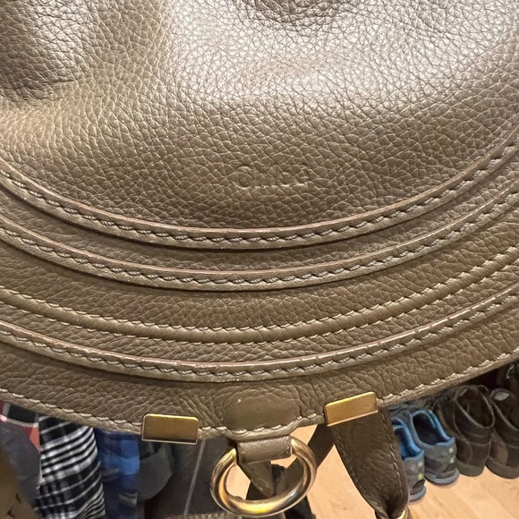 CHLOÉ Olive Green Saddle Bag - great condition, no scratches or marks - Picture 4 of 9